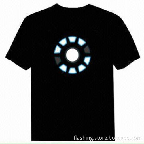 Hot-selling EL T-shirt, sound activated